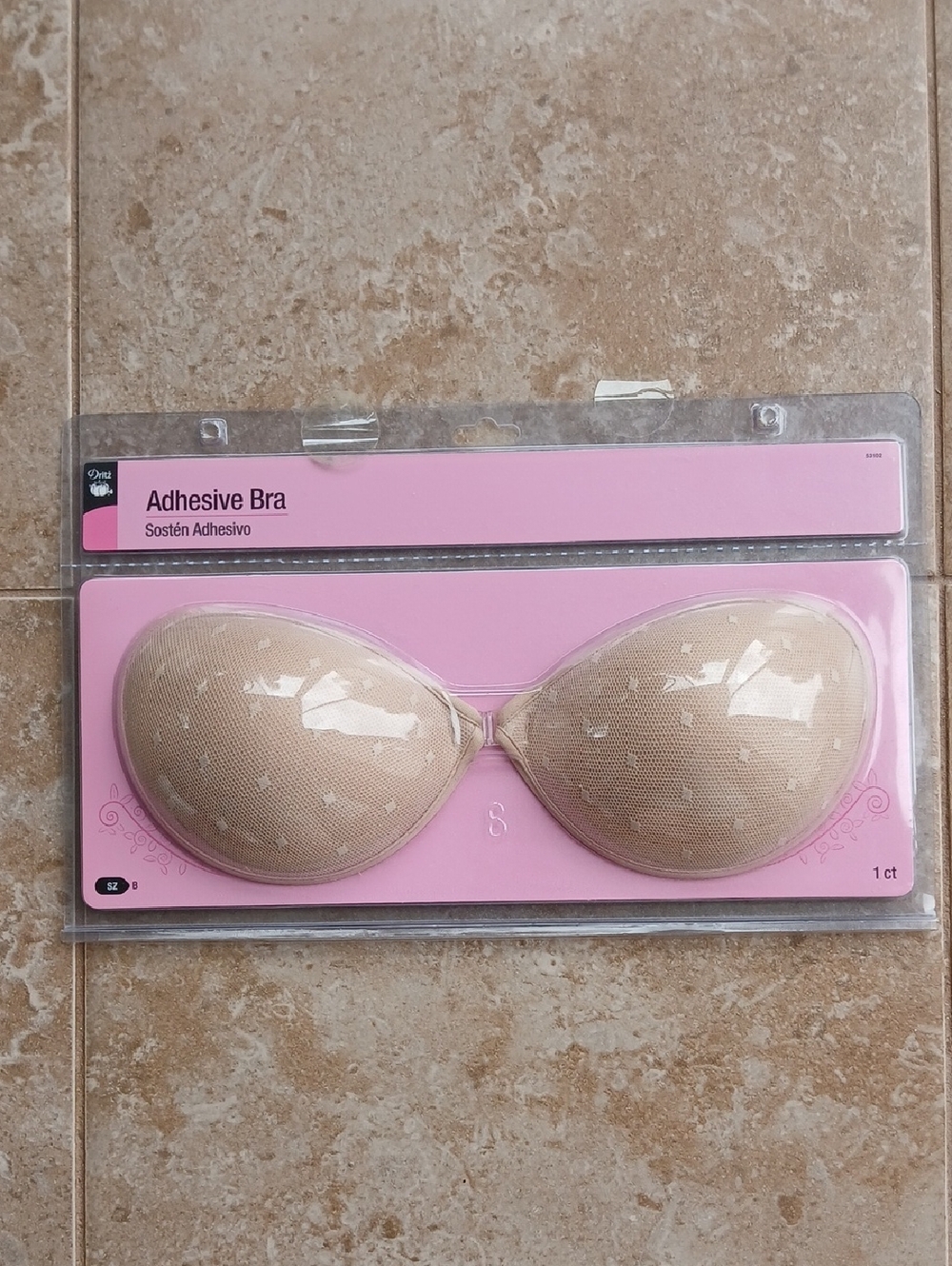 Adhesive Strapless Backless Bra Size B Hypo-Allergenic Use Up To 25 Times